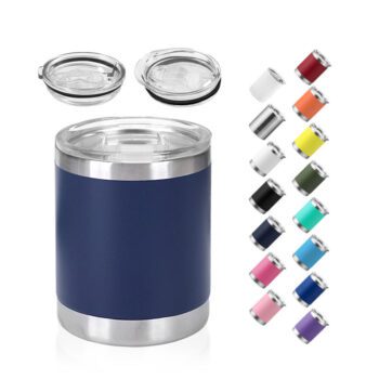 double wall stainless steel lowball tumbler