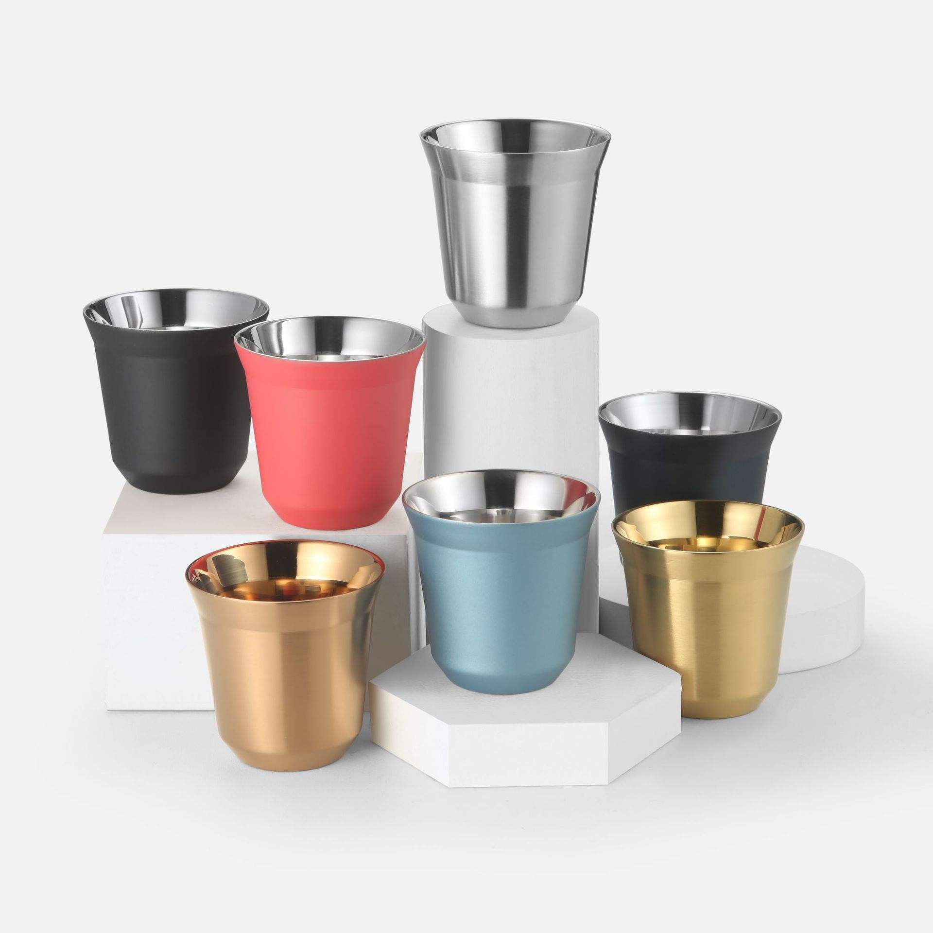 double wall stainless steel mini coffee mug double wall stainless steel mini coffee mug