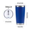 double wall vacuum 20 oz insulated tumbler 4