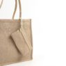 durable jute travel tote bags with makeup bag 4