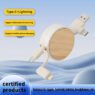 eco 5 in 1 retractable bamboo charging cable 2