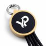 eco friendly bamboo 3 in 1 keychain cable with light up logo 5