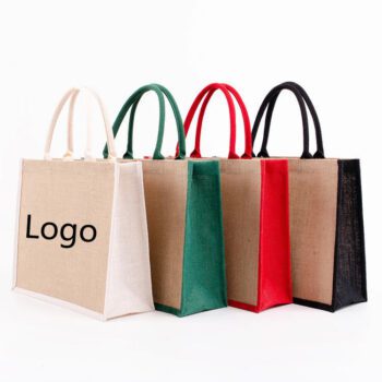 eco friendly gift burlap tote bag