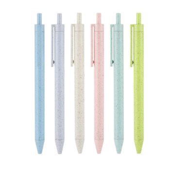 eco friendly wheat straw ballpoint pen