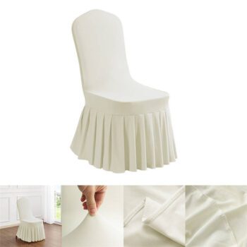 elastic polyester chair slipcover for events