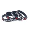 embossed printed rubber sports bracelets 4