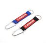 embroidered woven nylon carabiner keychain strap 2