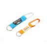 embroidered woven nylon carabiner keychain strap 3