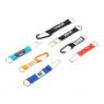 embroidered woven nylon carabiner keychain strap 4