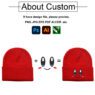 embroidery knitted jacquard beanies 1