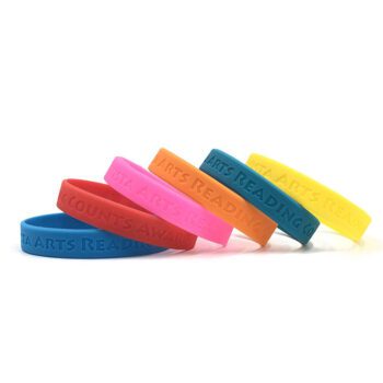 engraved debossed silicone wristband