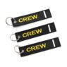 fabric embroidered logo keychain luggage tag 3