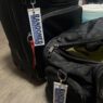 fabric embroidered logo keychain luggage tag 5