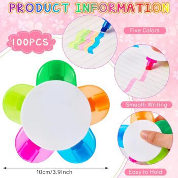 flower shape highlighter marker pen