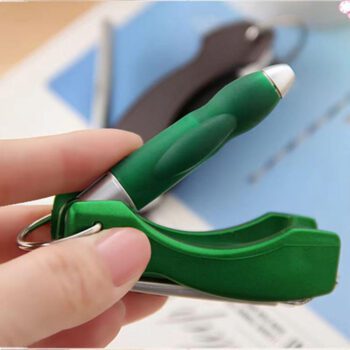 folding ballpoint pen with nail clipper 1