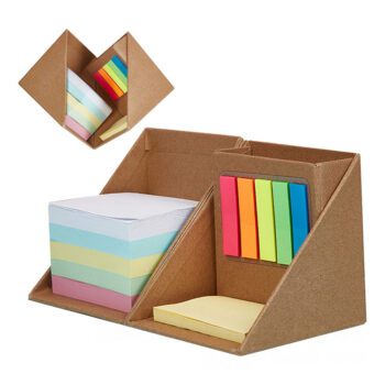 folding sticky notes pen holder box 1