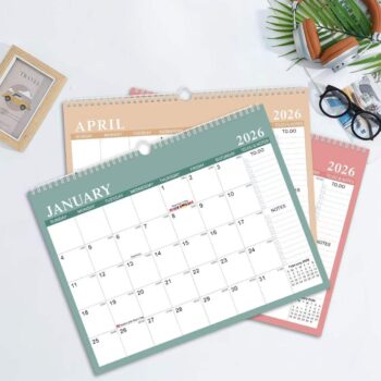 hanging spiral binder wall calendar 1
