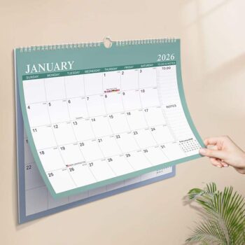 hanging spiral binder wall calendar