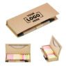 hardcover box sticky notes wtih ruler and pen