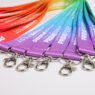 heat press printed lanyard with flap ribbon 5