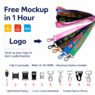 heat transfer printed logo badge lanyard with metal hook 1