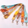 heat transfer printed logo badge lanyard with metal hook 4