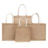 hemp burlap jute tote bags with handles 2