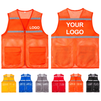 high vis construction safety vest