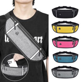 high visibility reflective sports fanny pack