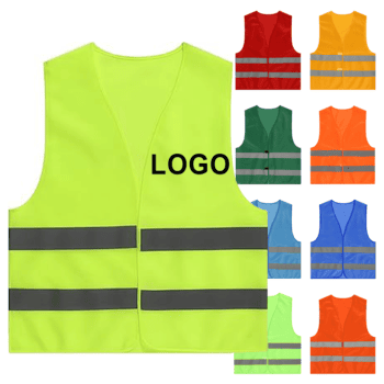 high visibility safety vest with logo