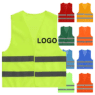 high visibility safety vest with logo