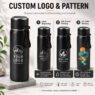 insulated stainless steel sport thermal flask with strap 4