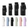 insulated stainless steel sport thermal flask with strap