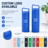 insulated stainless steel sports flask with handle lid 2