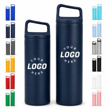 insulated stainless steel sports flask with handle lid