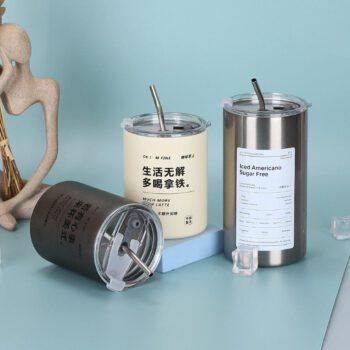 insulated straight tumblers with lids and straws 1