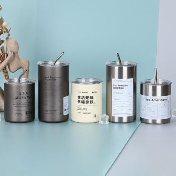 insulated straight tumblers with lids and straws