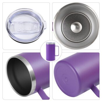 insulated travel tumbler mug with handle 1