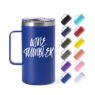 insulated travel tumbler mug with handle