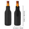 insulated zipper beer bottle sleeve 1