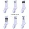 jacquard knitted letter crew cotton socks 2