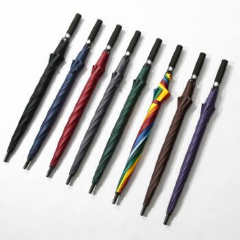 large automatic windproof golf umbrella with custom logo