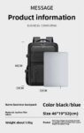 large capacity expanding business travel backpack for men 3