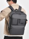 large capacity expanding business travel backpack for men 8