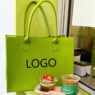 large capacity felt shopping tote bag 2