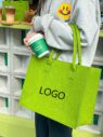 large capacity felt shopping tote bag 3