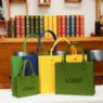 large capacity felt shopping tote bag
