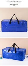 large capacity reusable storage duffle with reinforced handles 3