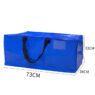 large capacity reusable storage duffle with reinforced handles