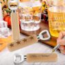 laser engraved beer bottle opener with wooden handle 5